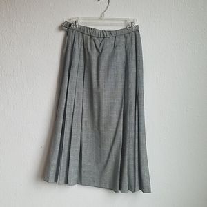 Pleated 100% wool skirt. Made in Portland.